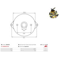 AS-PL SBH3015 Halter, Kohlebürsten