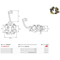 AS-PL SBH3042S Halter, Kohlebürsten