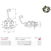 AS-PL SBH4004 Halter, Kohlebürsten