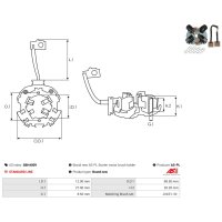 AS-PL SBH4009 Halter, Kohlebürsten
