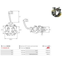 AS-PL SBH5008 Halter, Kohlebürsten