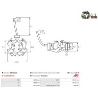 AS-PL SBH6018S Halter, Kohlebürsten