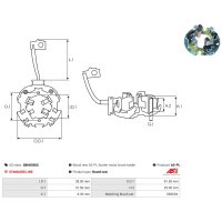 AS-PL SBH6036S Halter, Kohlebürsten