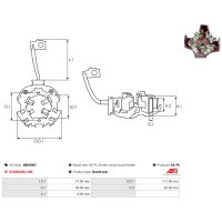 AS-PL SBH9007 Halter, Kohlebürsten