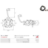 AS-PL SBH9021 Halter, Kohlebürsten