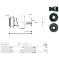 AS-PL SD0026 Freilaufgetriebe, Starter