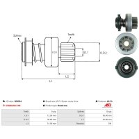 AS-PL SD0034 Freilaufgetriebe, Starter