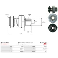 AS-PL SD0049 Freilaufgetriebe, Starter