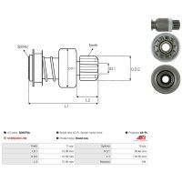 AS-PL SD0079A Freilaufgetriebe, Starter