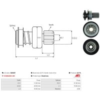 AS-PL SD0087 Freilaufgetriebe, Starter
