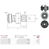 AS-PL SD0090 Freilaufgetriebe, Starter