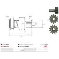 AS-PL SD0113 Freilaufgetriebe, Starter