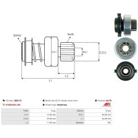 AS-PL SD0115 Freilaufgetriebe, Starter