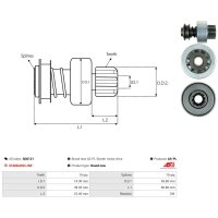 AS-PL SD0121 Freilaufgetriebe, Starter