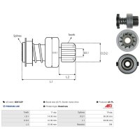 AS-PL SD0122P Freilaufgetriebe, Starter
