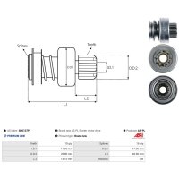 AS-PL SD0137P Freilaufgetriebe, Starter