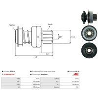 AS-PL SD0140 Freilaufgetriebe, Starter