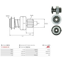 AS-PL SD0154 Freilaufgetriebe, Starter