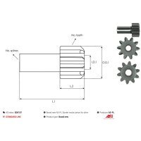 AS-PL SD0157 Freilaufgetriebe, Starter
