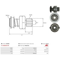 AS-PL SD0180 Freilaufgetriebe, Starter