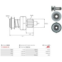 AS-PL SD0208 Freilaufgetriebe, Starter