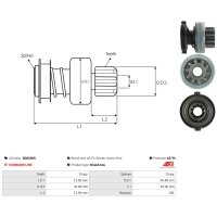 AS-PL SD0230S Freilaufgetriebe, Starter