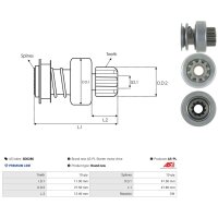 AS-PL SD0280 Freilaufgetriebe, Starter