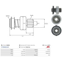 AS-PL SD0286 Freilaufgetriebe, Starter
