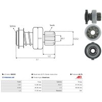 AS-PL SD0301 Freilaufgetriebe, Starter