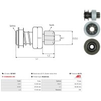 AS-PL SD1001 Freilaufgetriebe, Starter