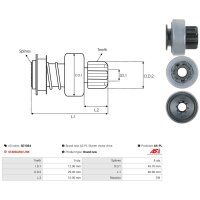 AS-PL SD1064 Freilaufgetriebe, Starter