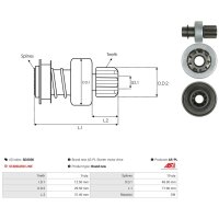 AS-PL SD2036 Freilaufgetriebe, Starter