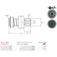 AS-PL SD2047 Freilaufgetriebe, Starter