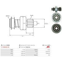 AS-PL SD3006 Freilaufgetriebe, Starter