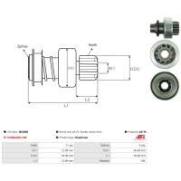AS-PL SD3008 Freilaufgetriebe, Starter