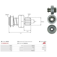 AS-PL SD3016 Freilaufgetriebe, Starter