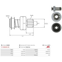 AS-PL SD3065 Freilaufgetriebe, Starter