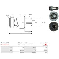 AS-PL SD3077 Freilaufgetriebe, Starter