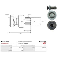 AS-PL SD3078 Freilaufgetriebe, Starter