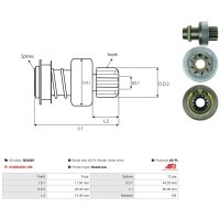 AS-PL SD4025 Freilaufgetriebe, Starter