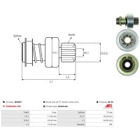 AS-PL SD4027 Freilaufgetriebe, Starter