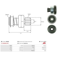 AS-PL SD4028 Freilaufgetriebe, Starter