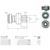 AS-PL SD4036 Freilaufgetriebe, Starter