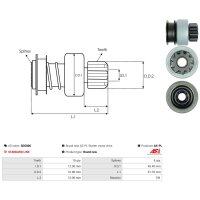 AS-PL SD5006 Freilaufgetriebe, Starter