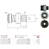 AS-PL SD5021 Freilaufgetriebe, Starter