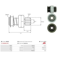 AS-PL SD5035 Freilaufgetriebe, Starter