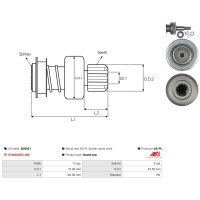 AS-PL SD5051 Freilaufgetriebe, Starter