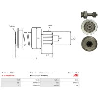 AS-PL SD5054 Freilaufgetriebe, Starter