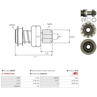 AS-PL SD5079 Freilaufgetriebe, Starter
