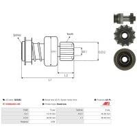 AS-PL SD5082 Freilaufgetriebe, Starter